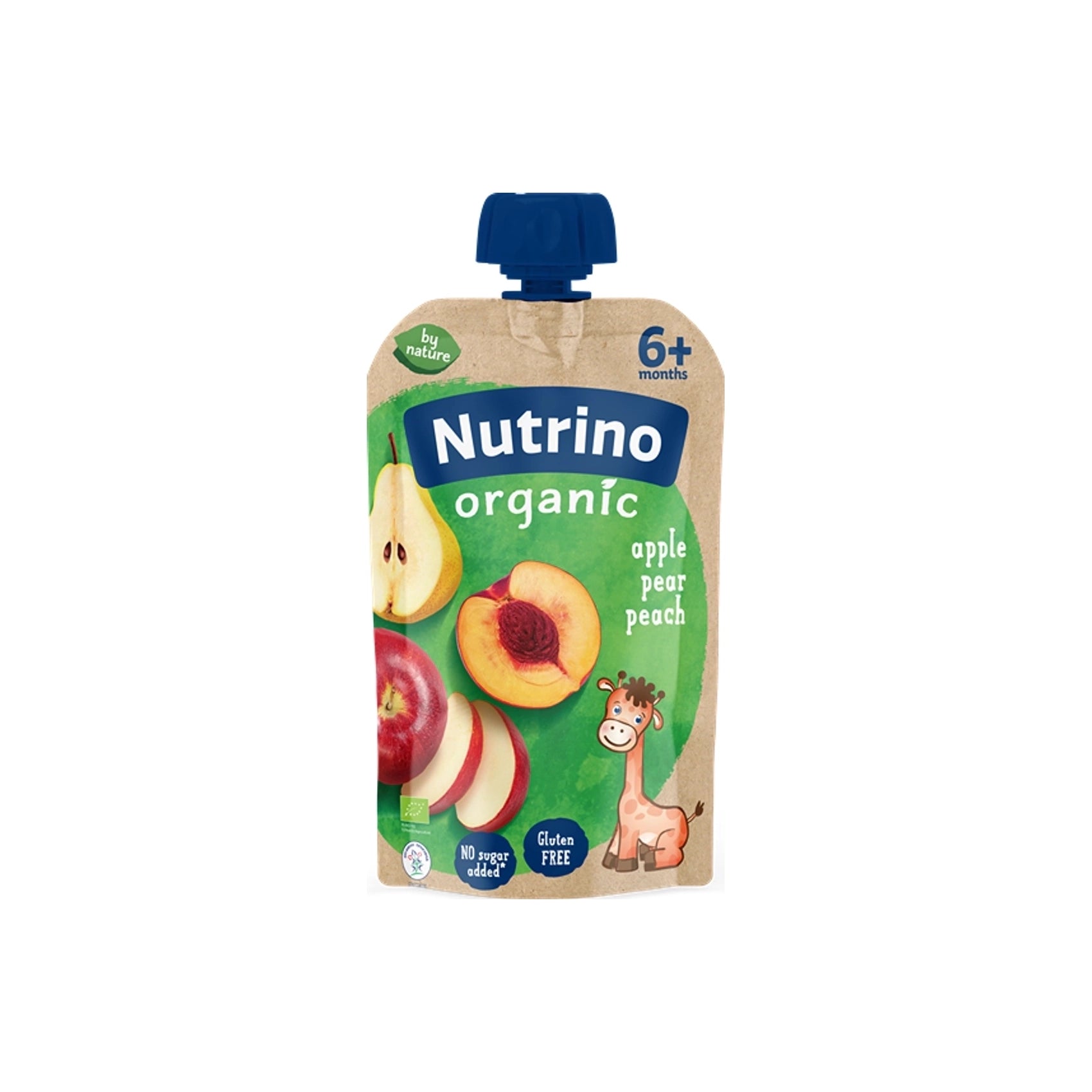 Nutrino Lab Organic  Sadna Kaša Jabolko, Hruška in Breskev 100 g