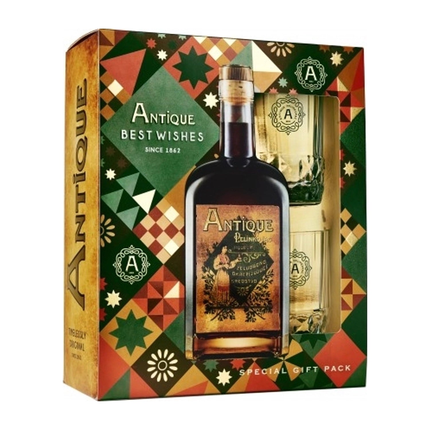 Badel Antique Pelinkovac / 0,7 L / + 2 best wishes kozarca