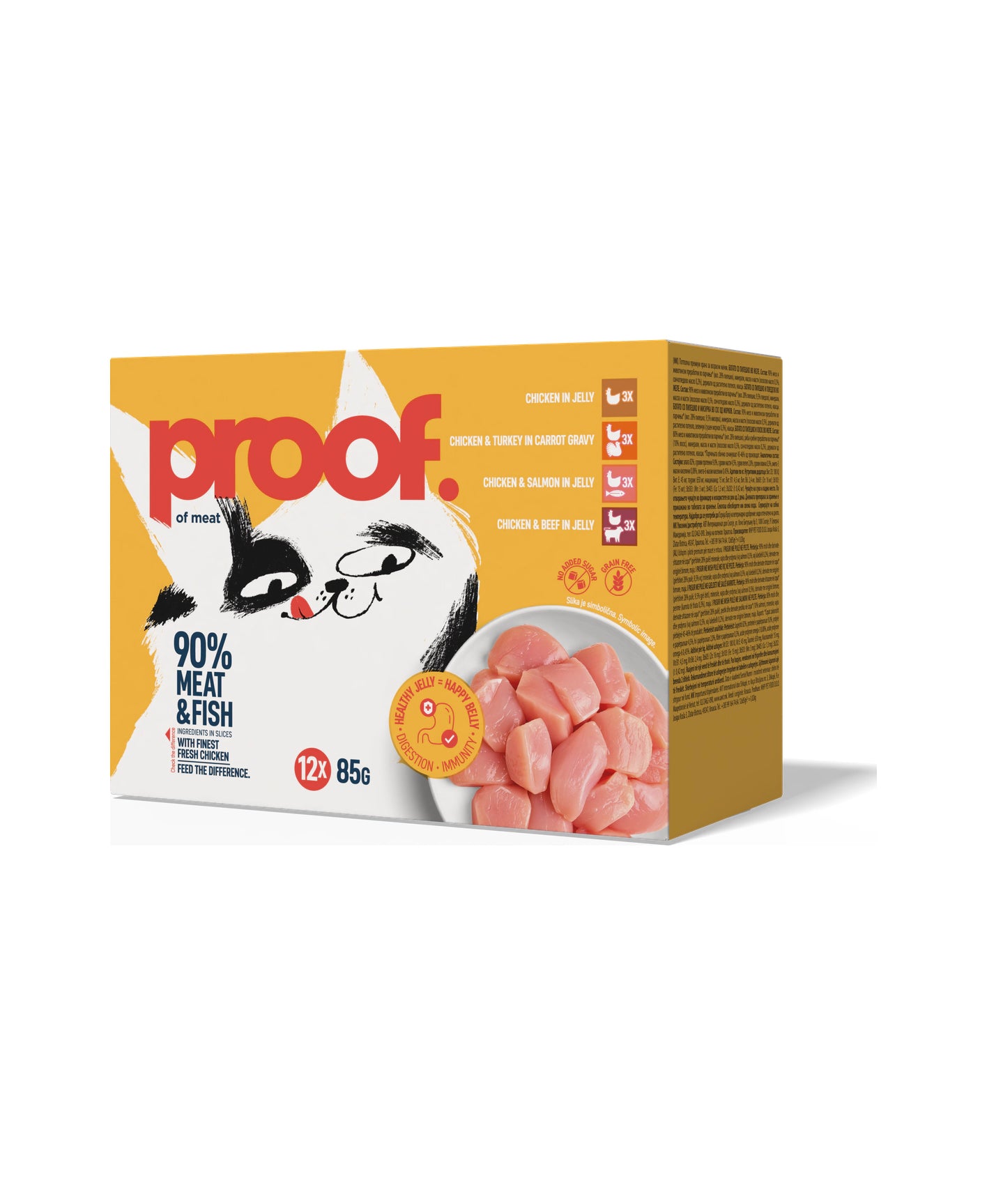 Proof Mokra hrana za mačke več okusov 12 x 85g