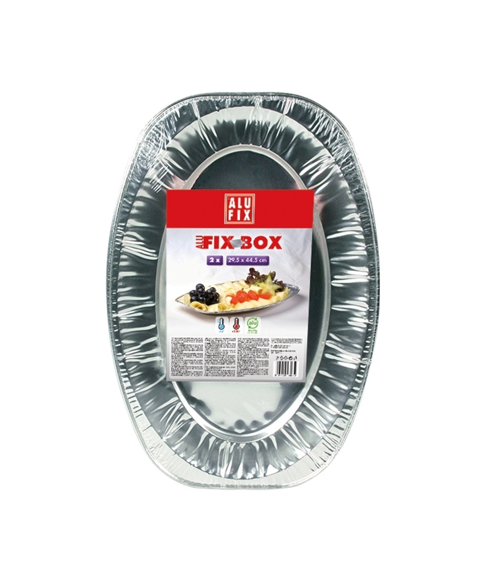 Alufix  Alu Servirni Pladenj Fix Box / 29 x 44 cm / 2 kos