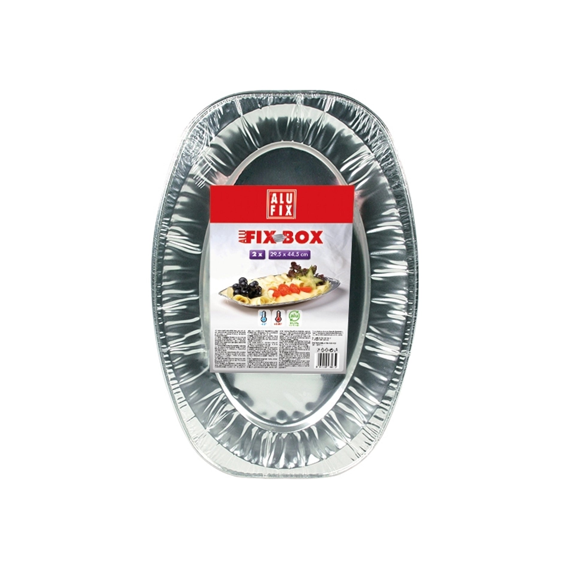 Alufix  Alu Servirni Pladenj Fix Box / 29 x 44 cm / 2 kos