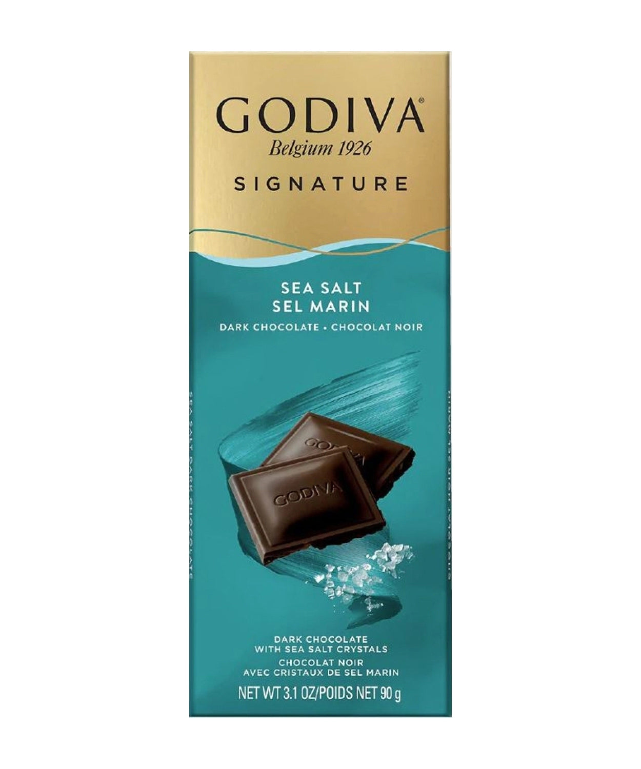 Godiva Tablet Dark Sea Salt / 90 g