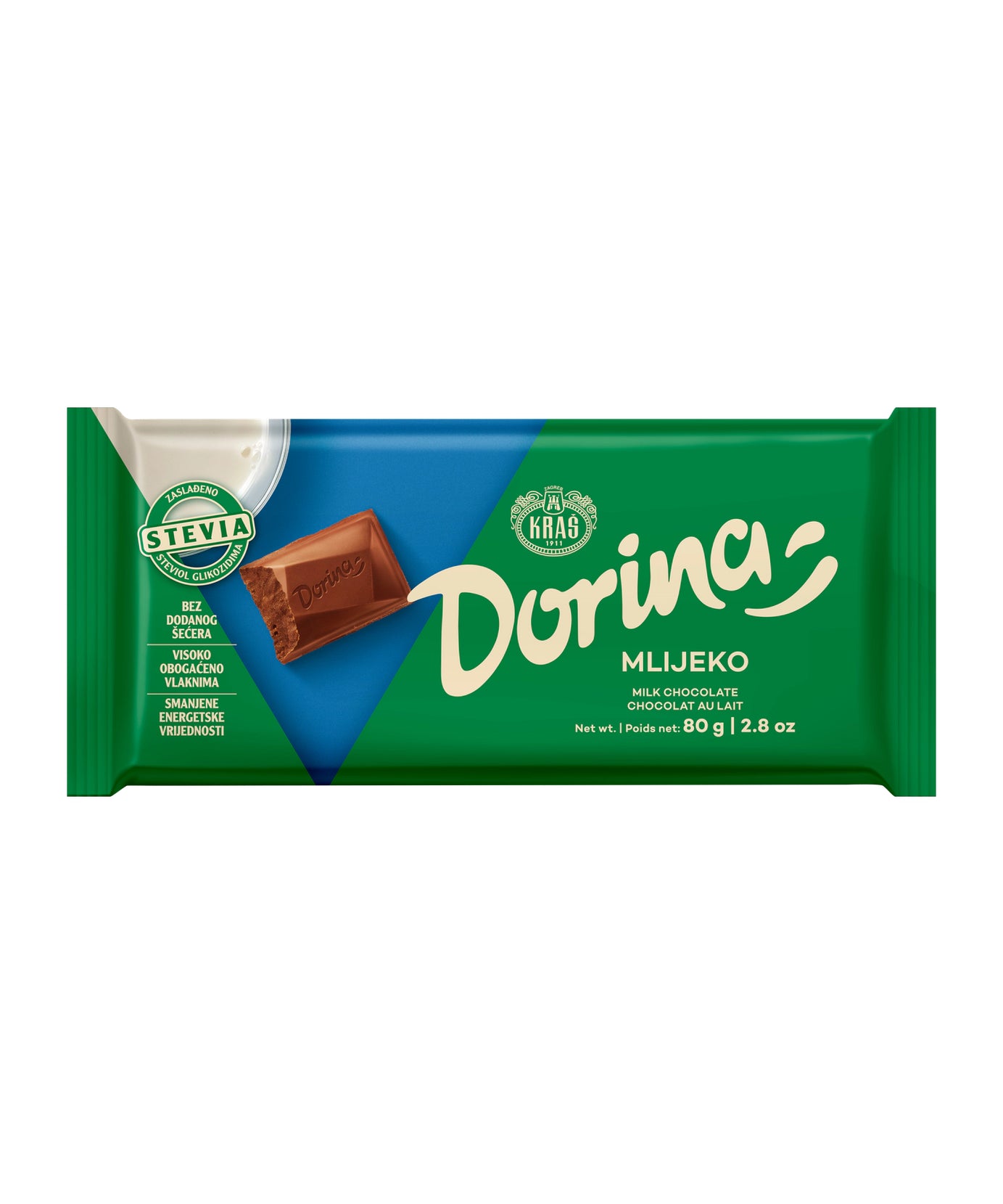 Kraš  Dorina Stevia Mlečna / 80 g