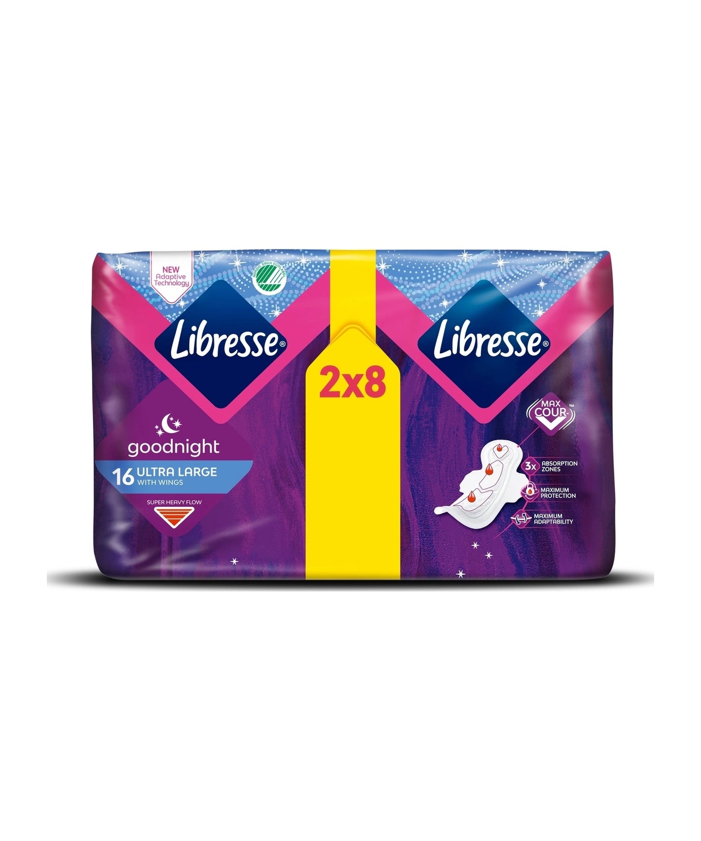 Libresse Libresse Ultra Large+ zelo Dolgi Nočni vložki s Krilci / 16 vložkov