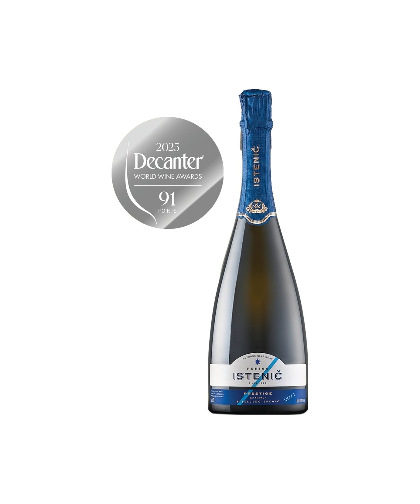 Istenič Prestige Extra Brut 0,75 L Brez škatle