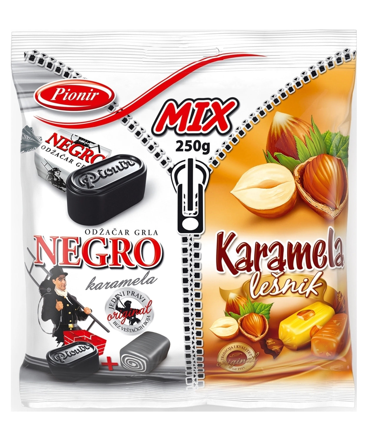 Pionir Negro mešani bonboni / 250 g