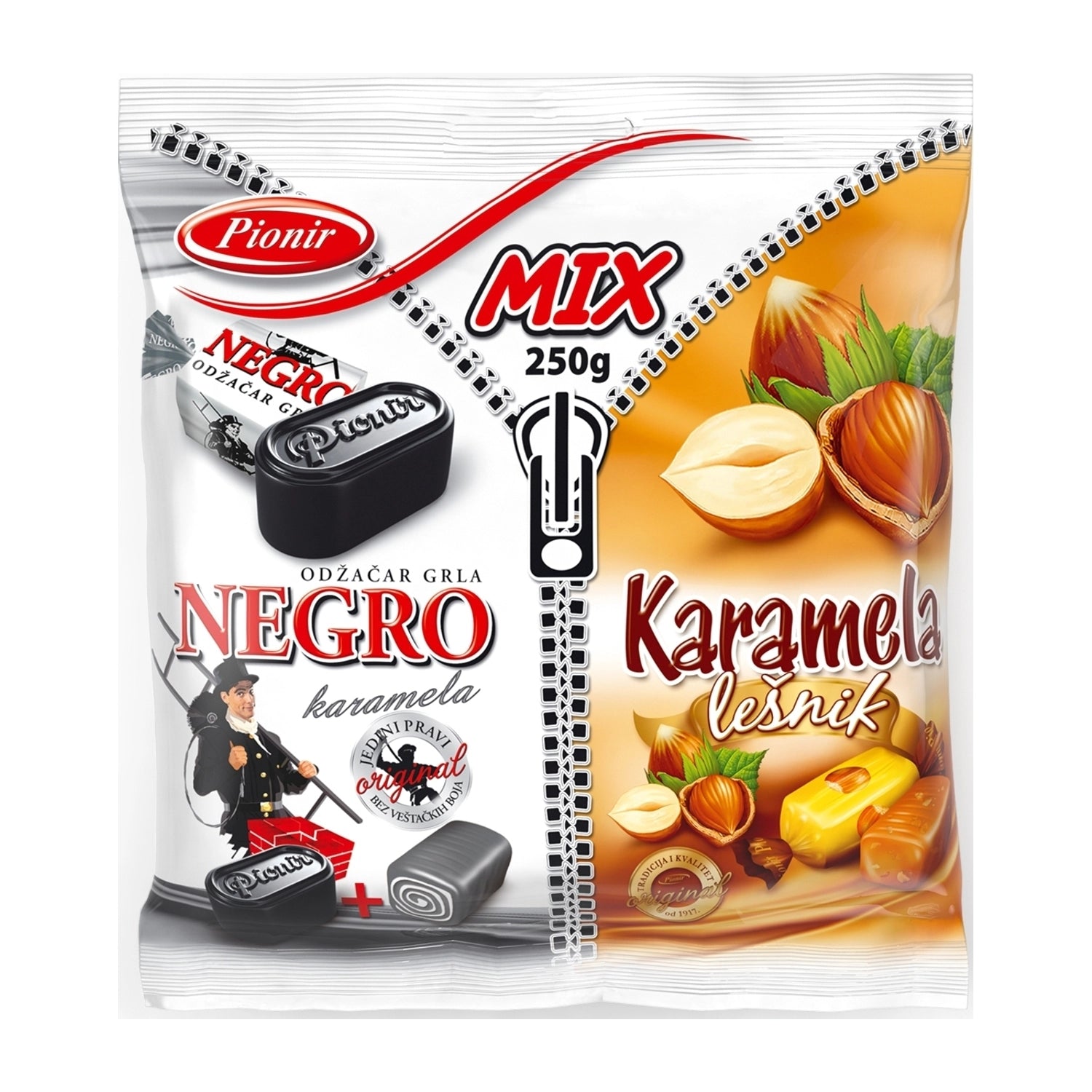 Pionir Negro mešani bonboni / 250 g