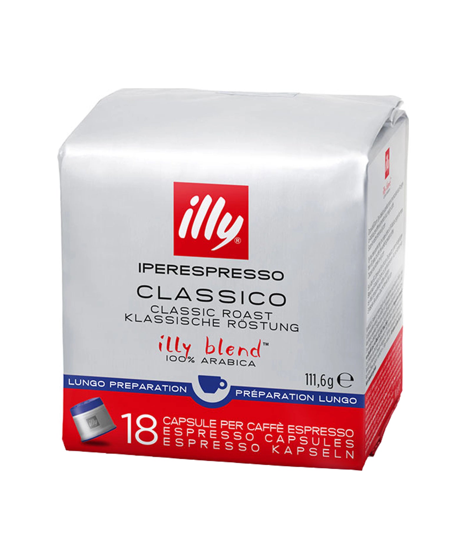 Illy Kava v kapsulah IE CUBE / Classico Lungo