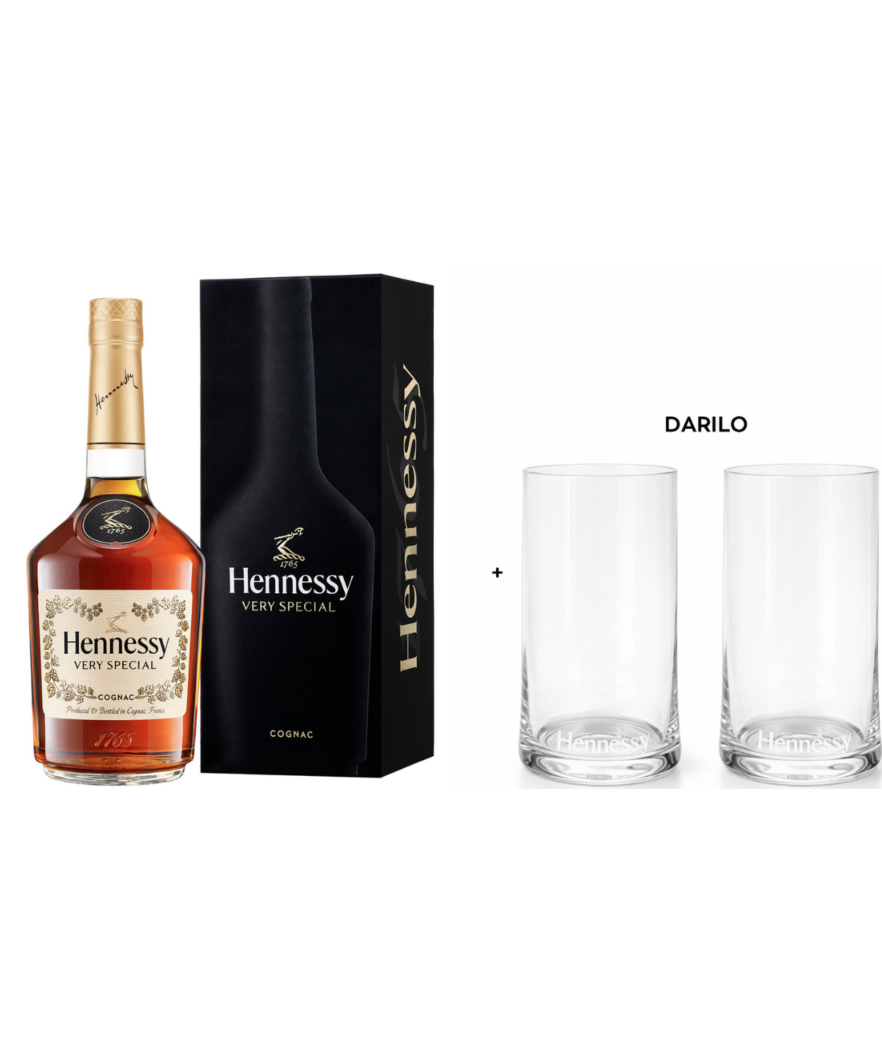 Hennessy V.S + 2 kozarca