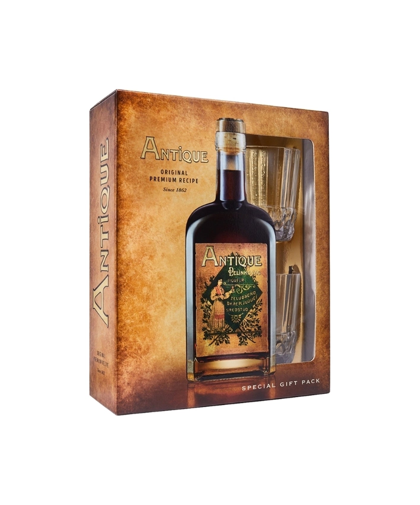 Badel Antique Pelinkovac 0,7 L + 2 kozarca