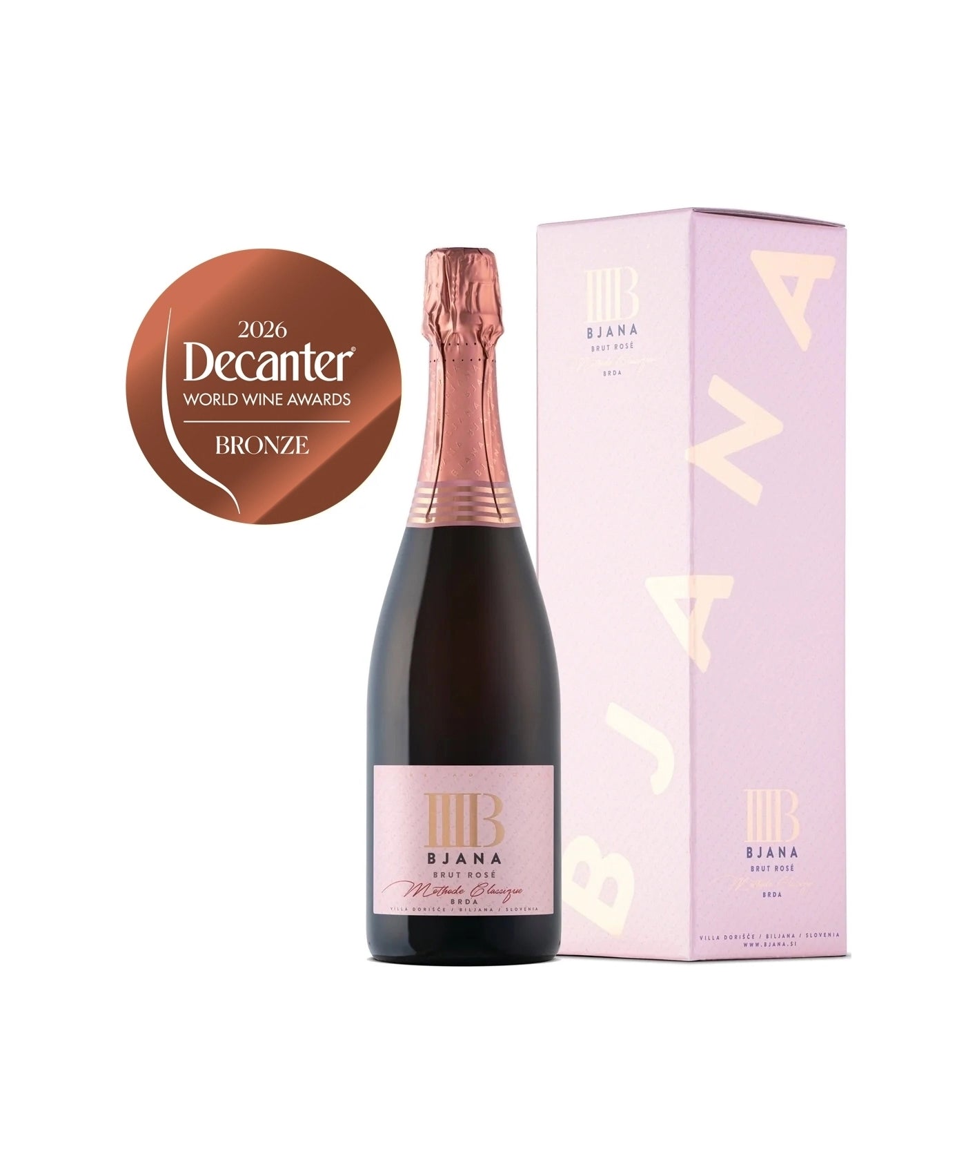 Bjana Brut Rosé 0,75 L V škatli