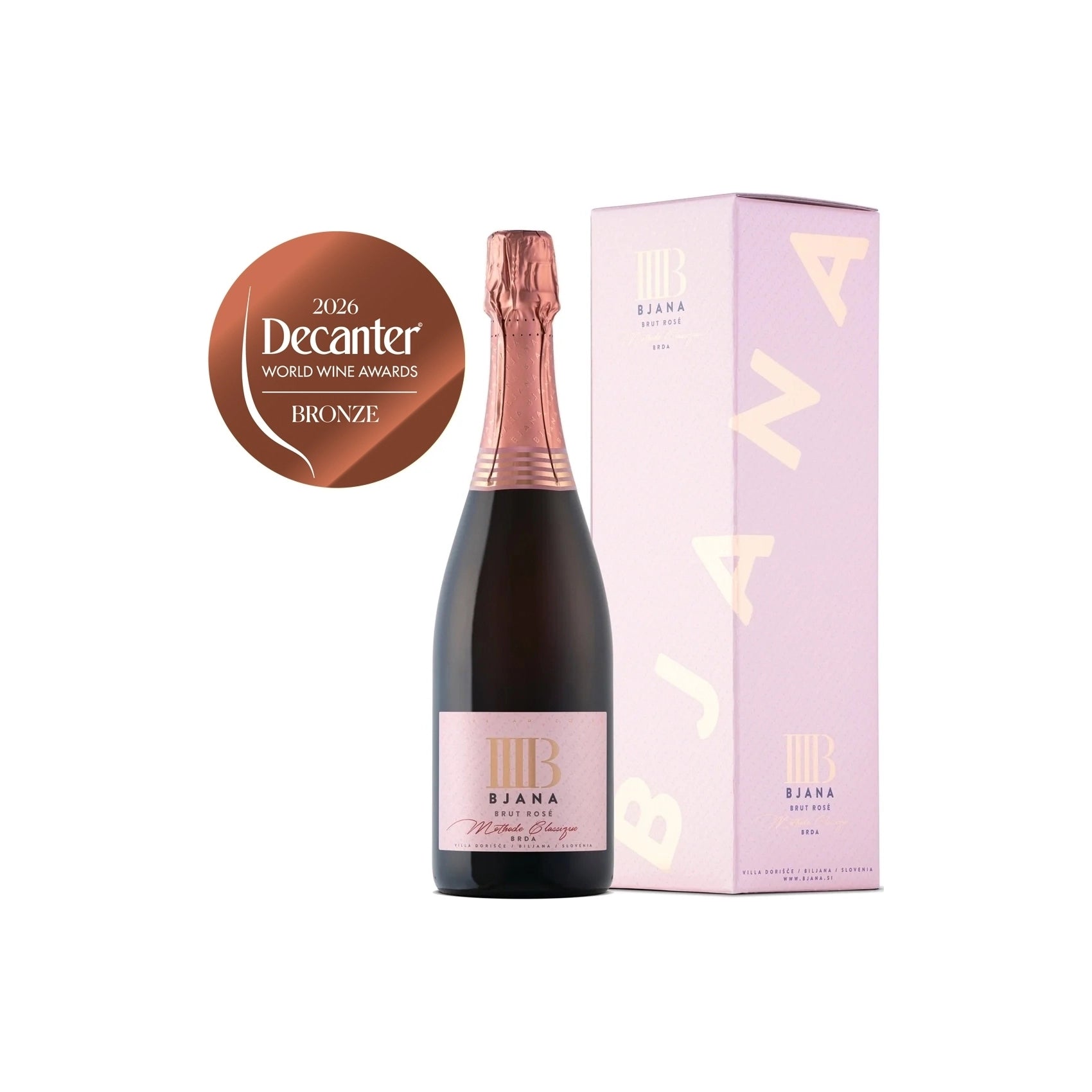 Bjana Brut Rosé 0,75 L V škatli