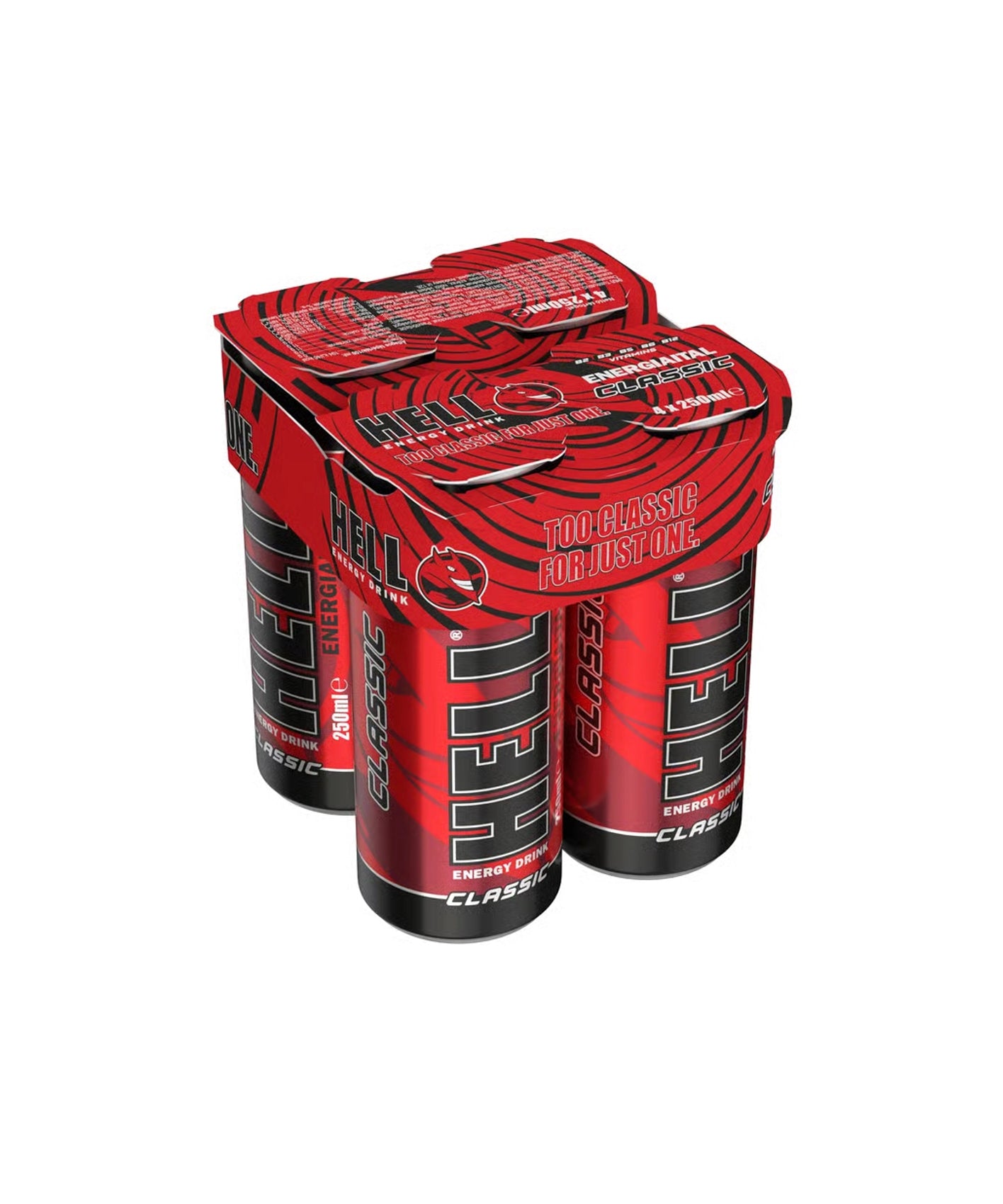 Hell Energy Classic Multipack 4x250 ml