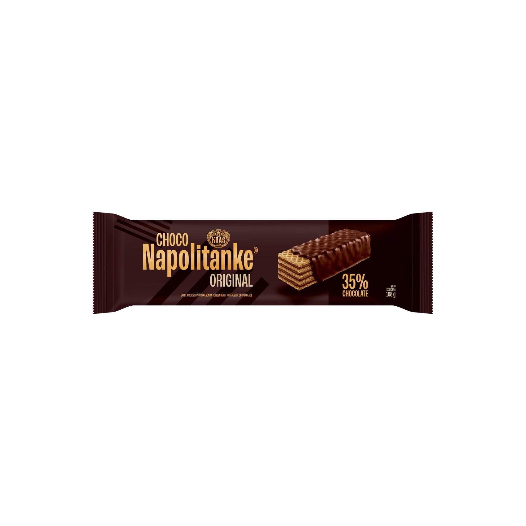 Kraš Napolitanke čokoladne original 24x108g