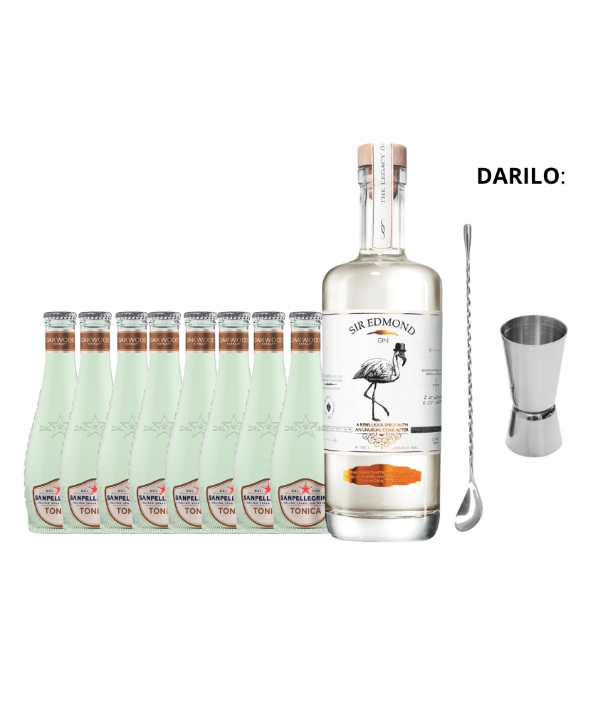 Sir Edmond Bourbon Vanilla Gin Tonic + DARILO: Barska Žlica in Merica