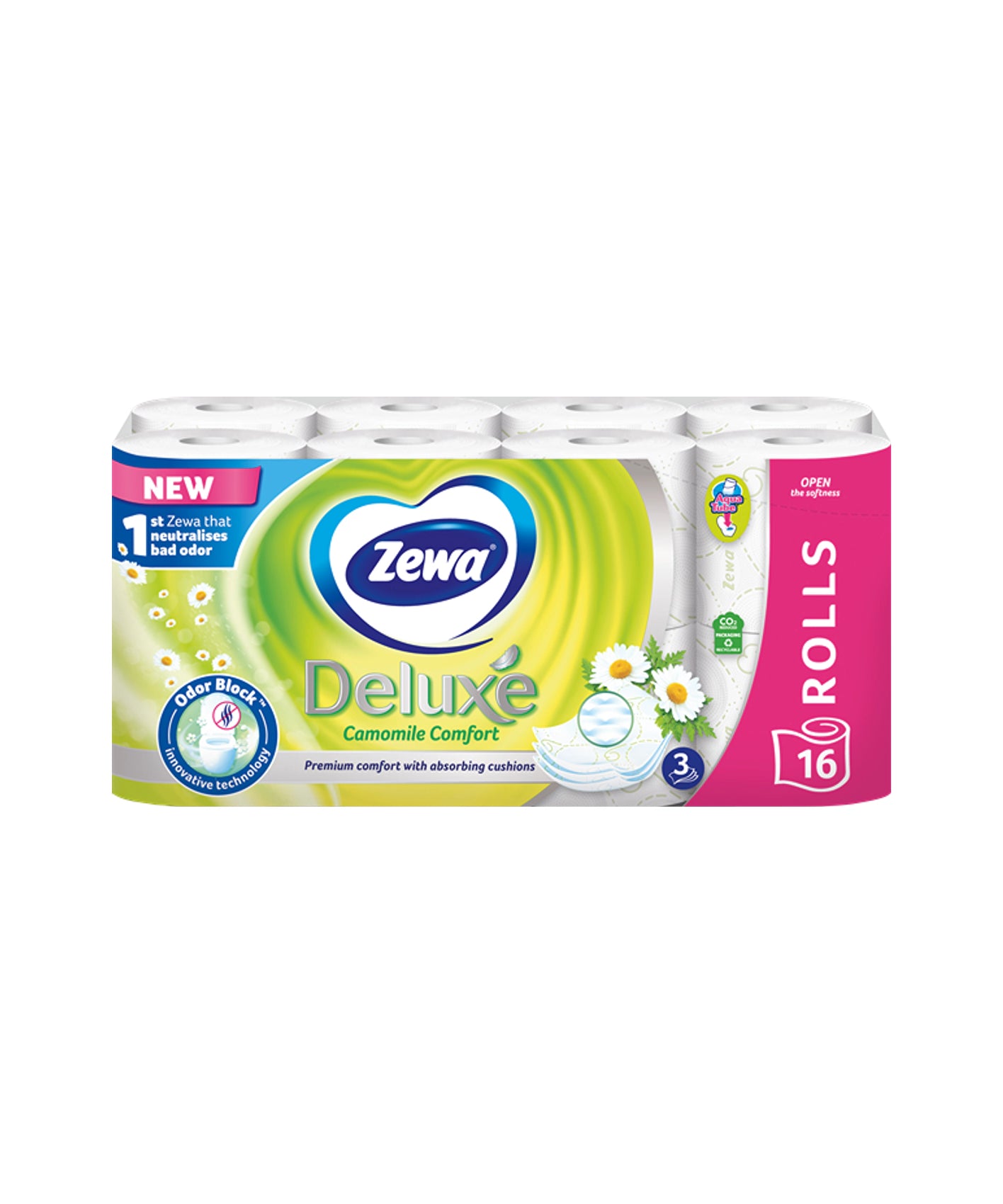 Zewa  Deluxe Toaletni Papir vonj Kamilica 16 rolic