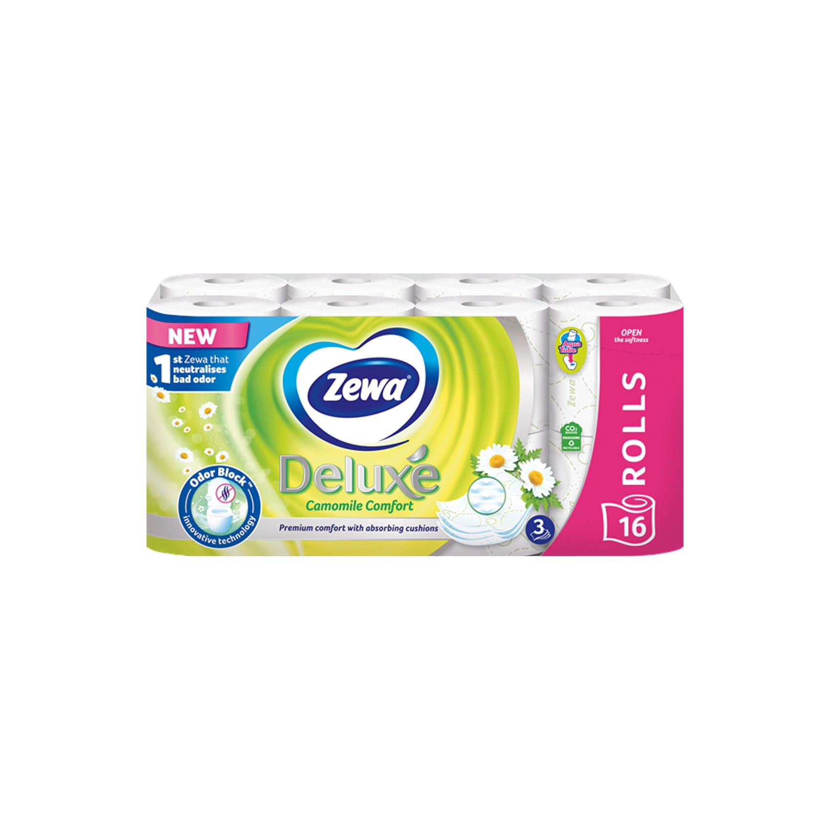 Zewa  Deluxe Toaletni Papir vonj Kamilica 16 rolic