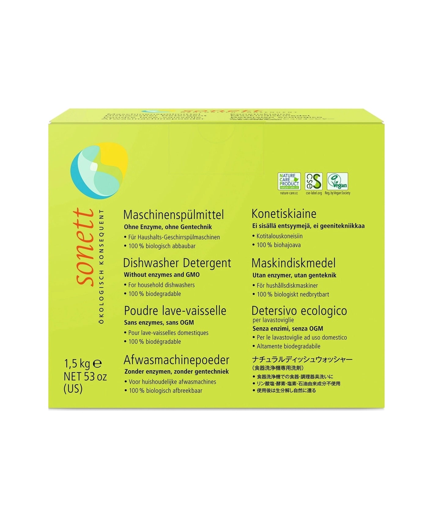 Sonett  Prašek za Pomivalni stroj 1,5 kg