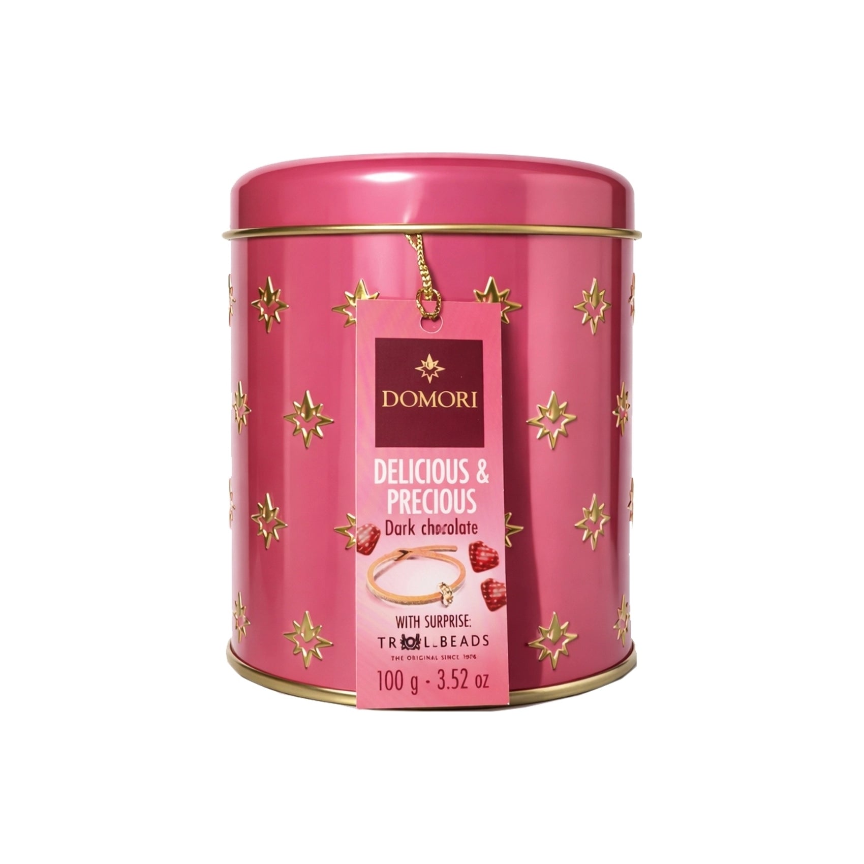 Domori Pločevinka s srčki + zapestnica 100 g