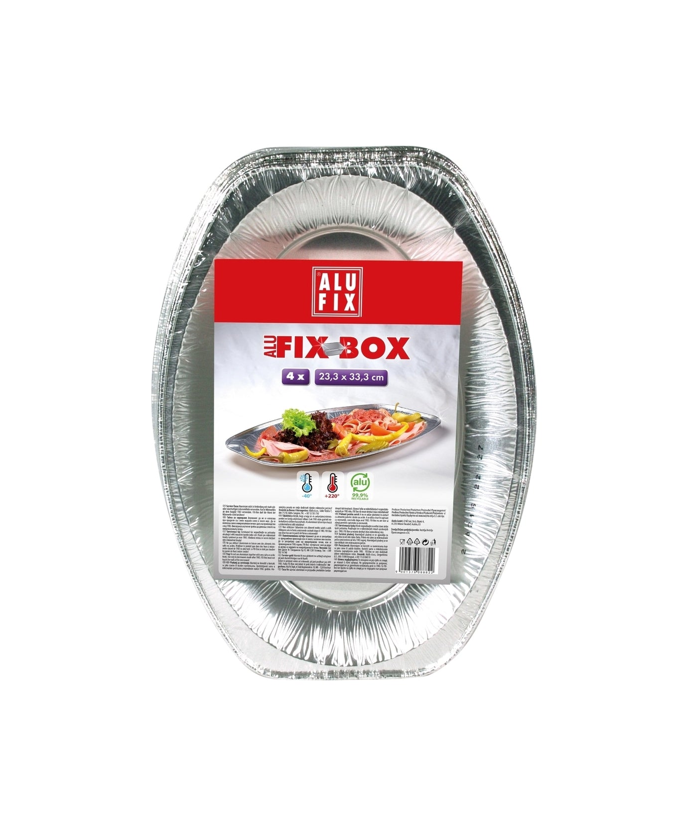 Alufix  Alu Servirni Pladenj Fix Box 23 x 33 cm 4 kos