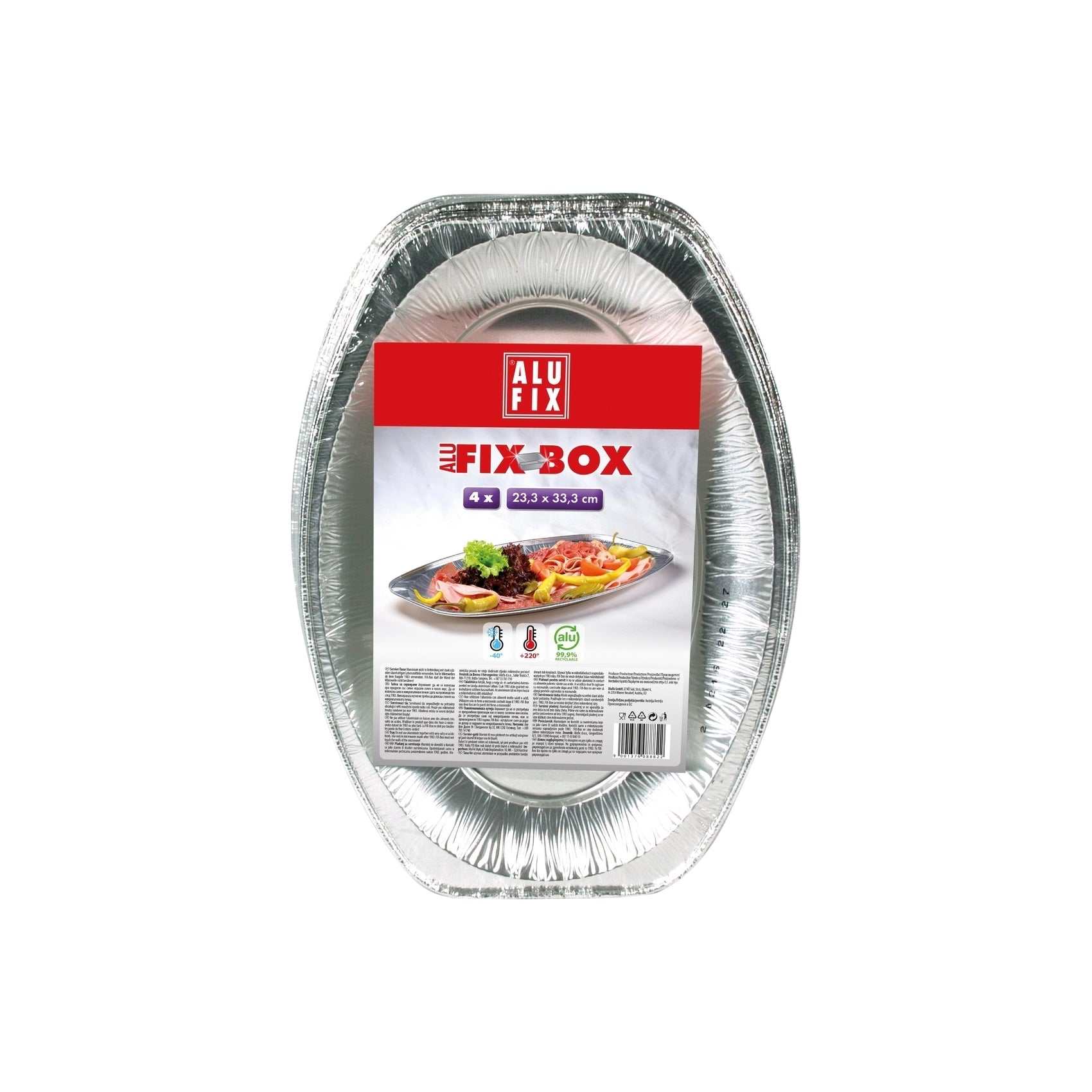 Alufix  Alu Servirni Pladenj Fix Box 23 x 33 cm 4 kos