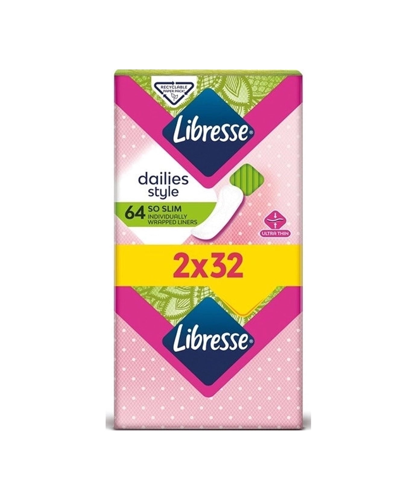 Libresse Libresse Izjemno Tanki Ščitniki Perila / 2x32 ščitnikov