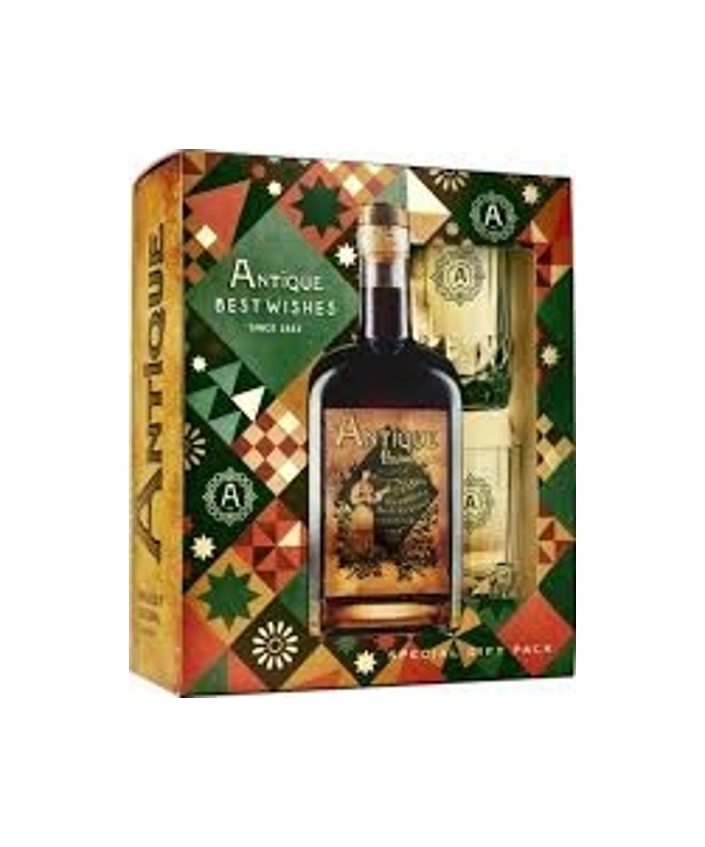 Badel Antique Pelinkovac 0,7 L + 2 best wishes kozarca