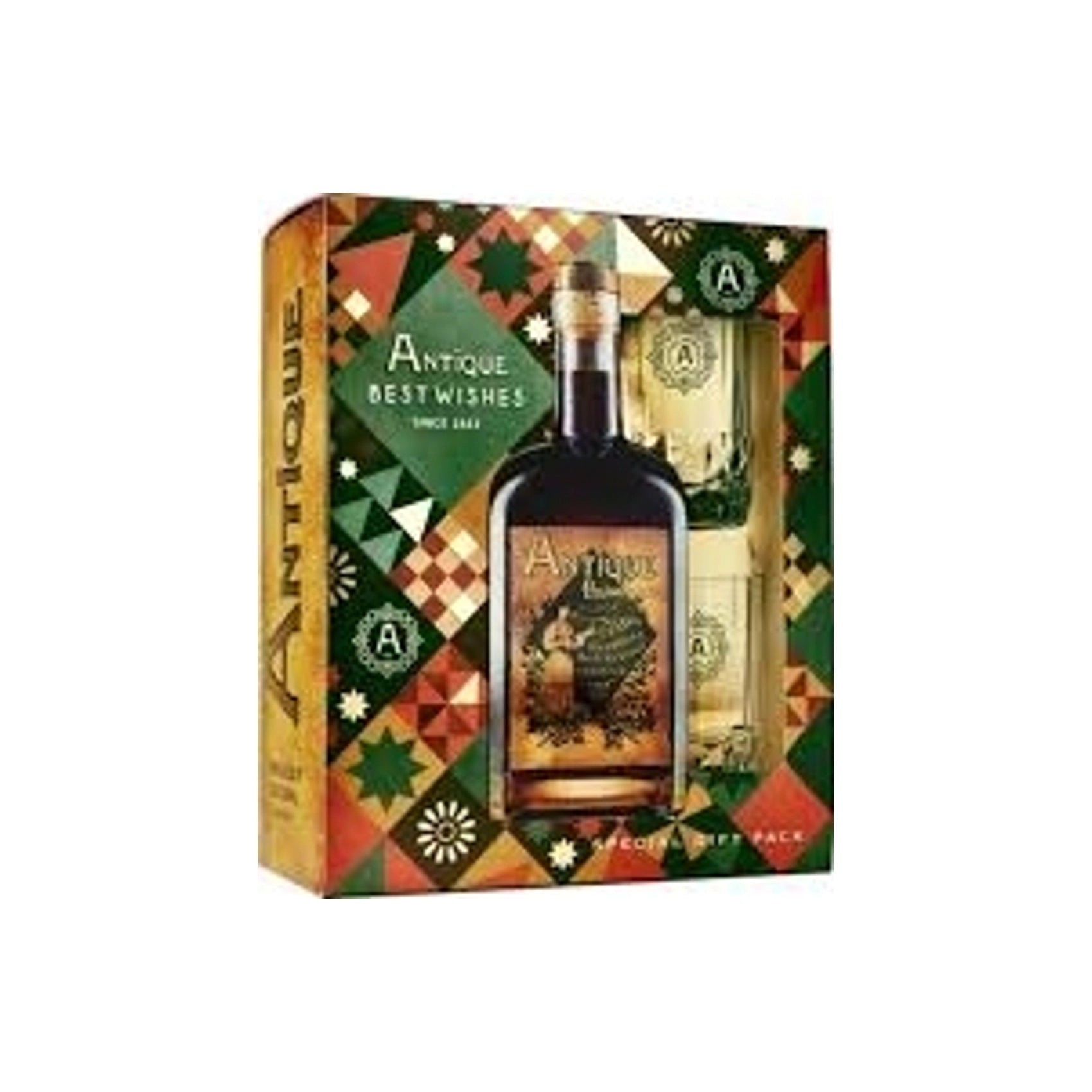 Badel Antique Pelinkovac 0,7 L + 2 best wishes kozarca
