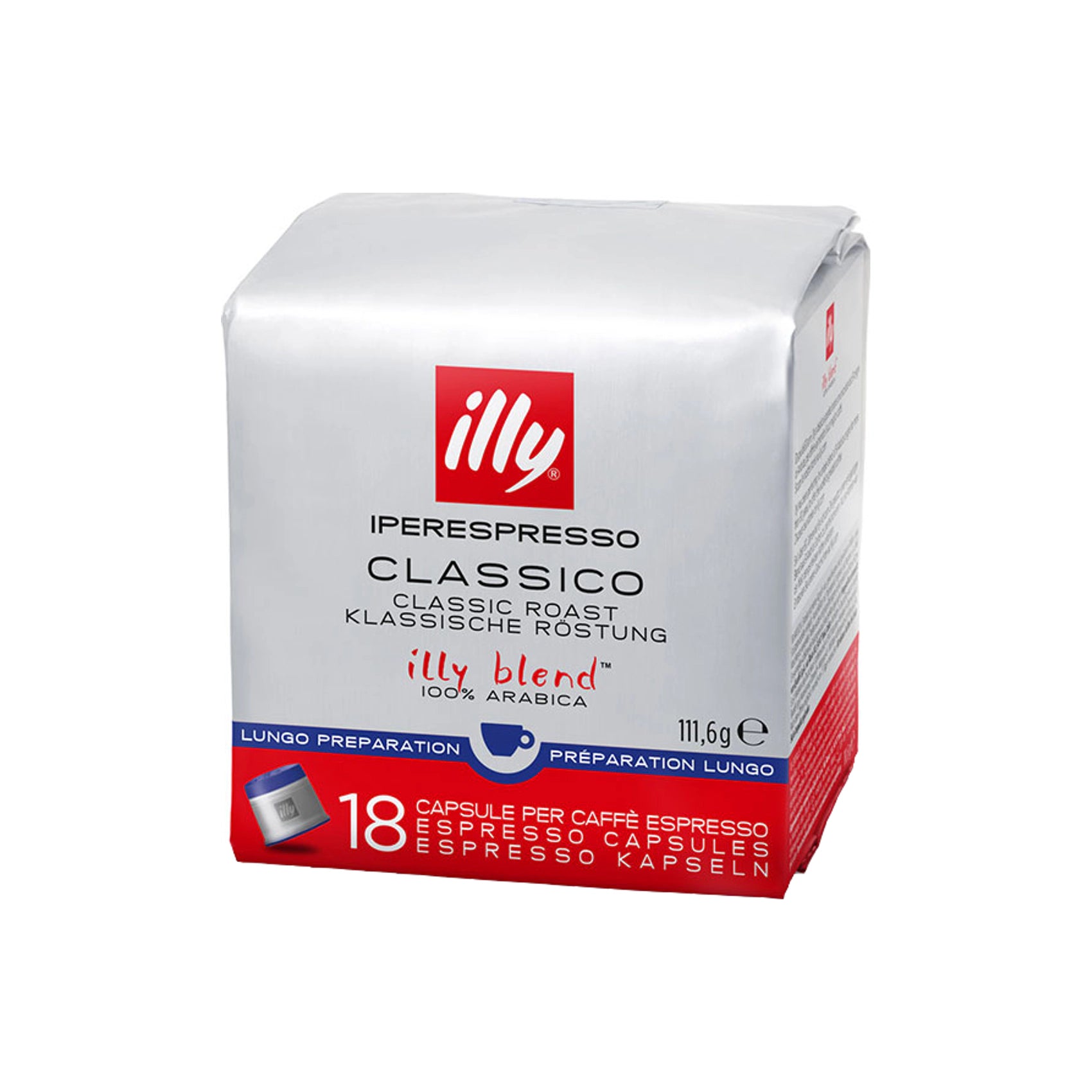 Illy Kava v kapsulah IE CUBE Classico Lungo
