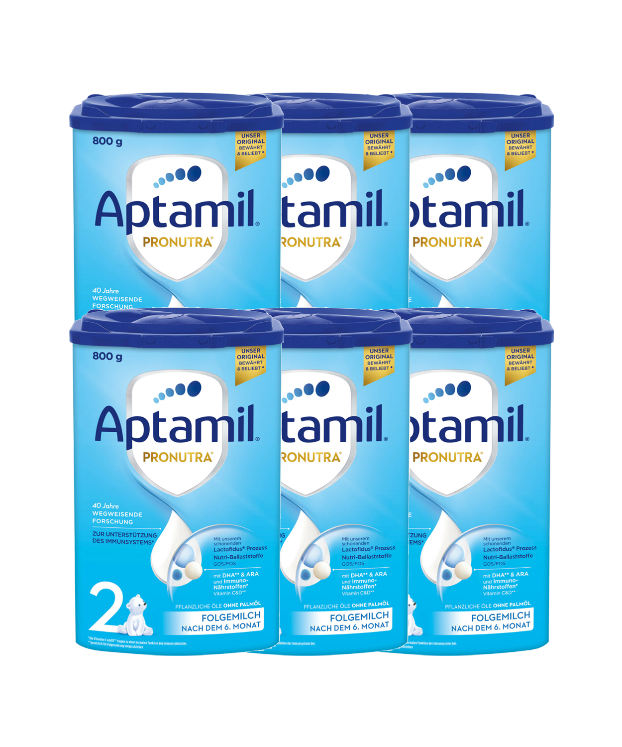 PAKET Aptamil 2 800 g 5+1 GRATIS