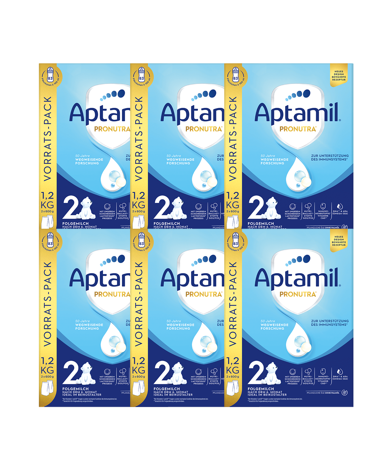 PAKET Aptamil 2 1200 g 5+1 GRATIS