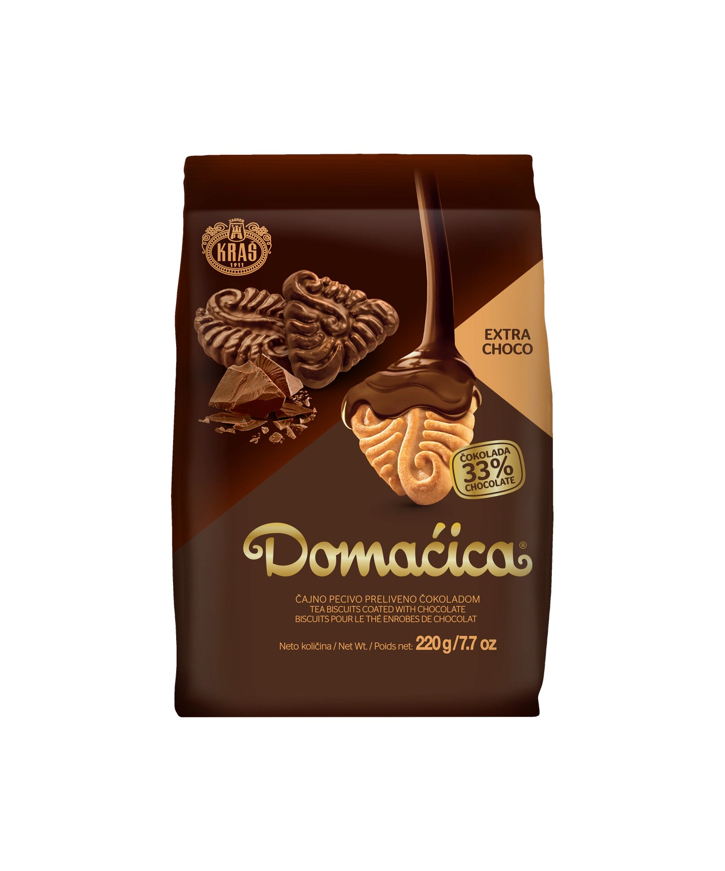 Kraš  Domaćica Extra Choco Vrečka 220 g
