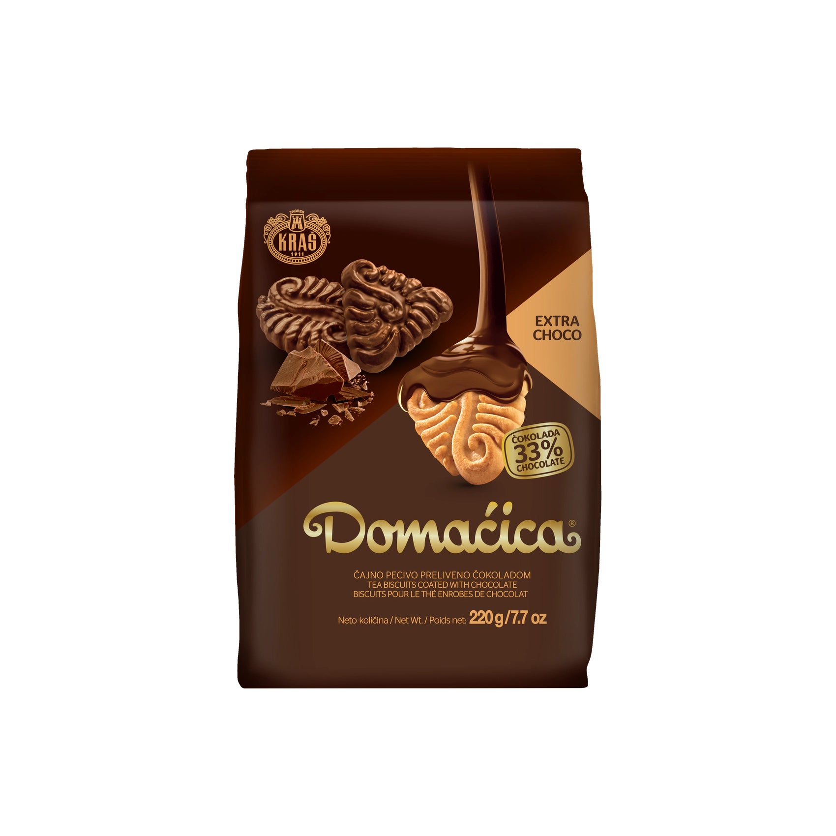 Kraš  Domaćica Extra Choco Vrečka 220 g