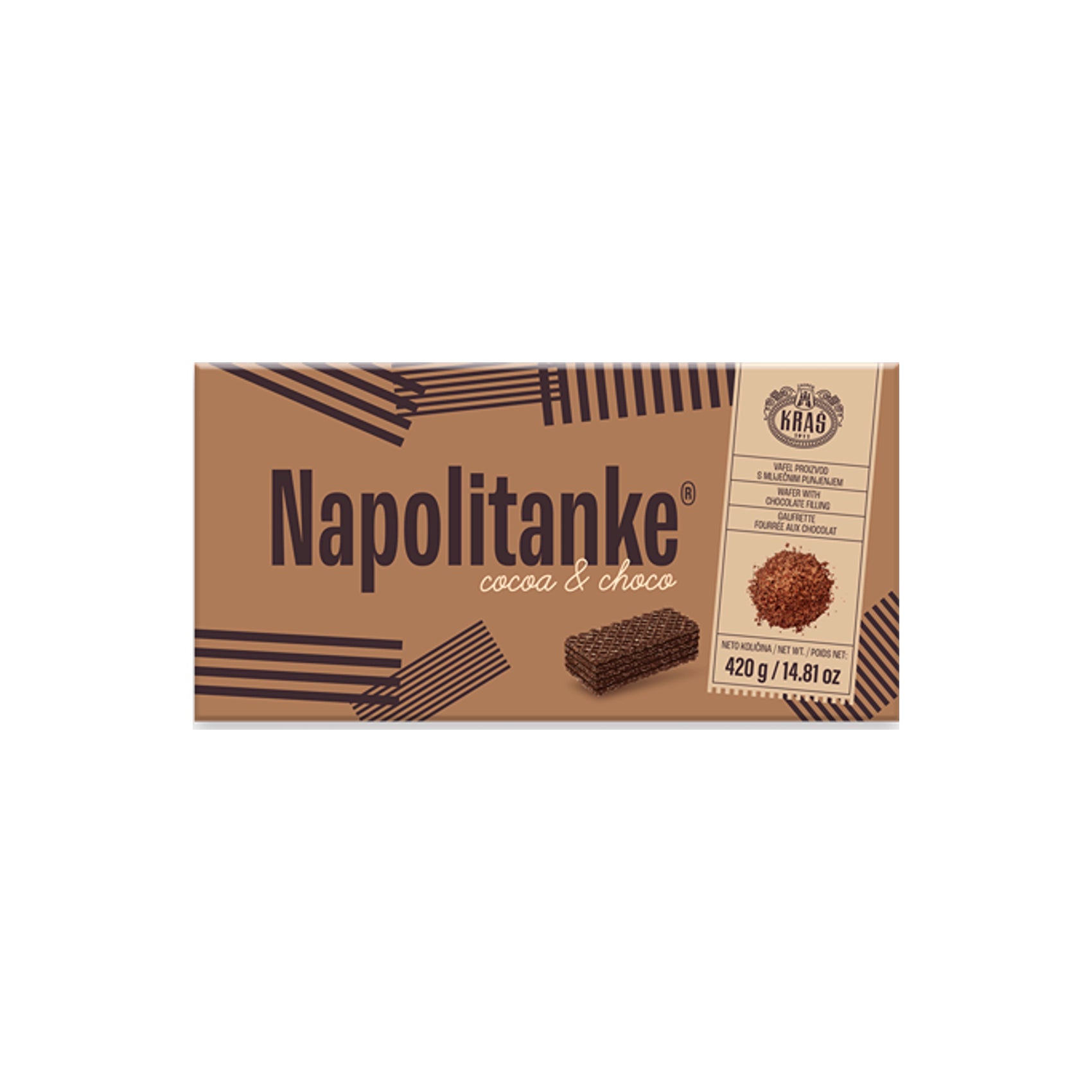 Kraš  Napolitanke Cocoa & Choco 420 g