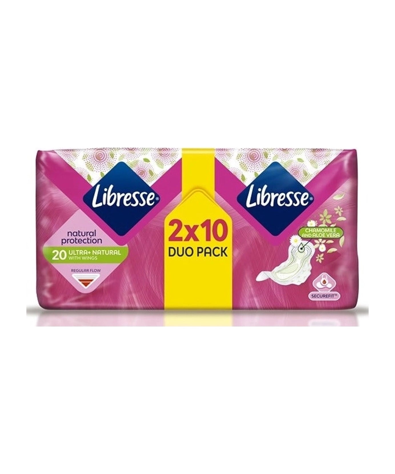 "Libresse Libresse Dnevni vložki za Perilo s Krilci, Dodano Aloe vero in Kamilico" / 2x10 vložkov