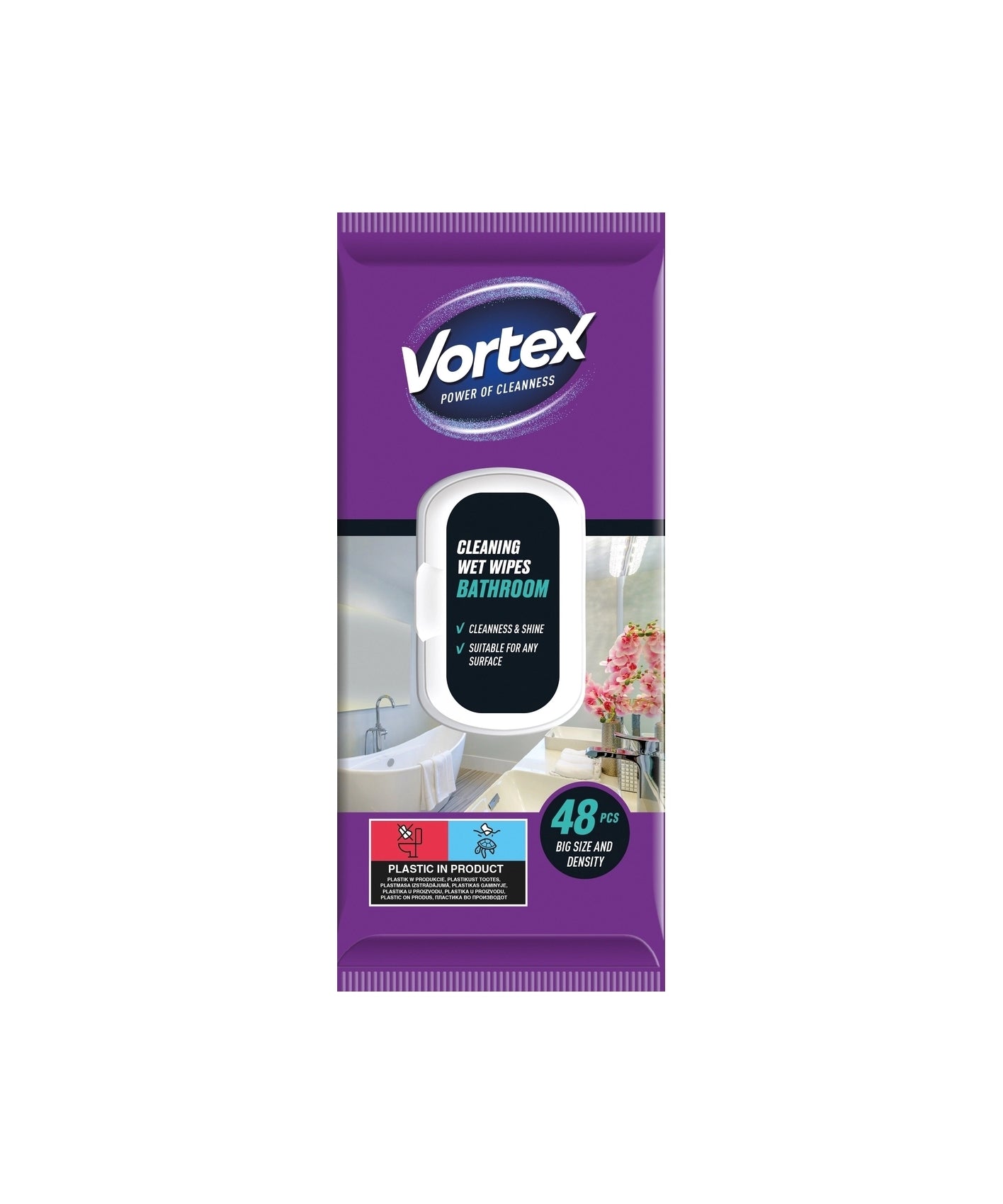 Vortex Vlažni robčki za kopalnice 48/1
