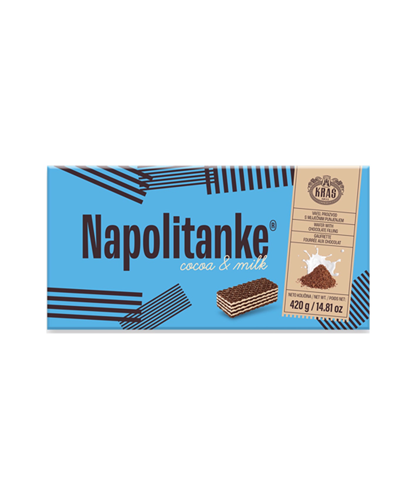 Kraš  Napolitanke Cocoa & Milk 420 g