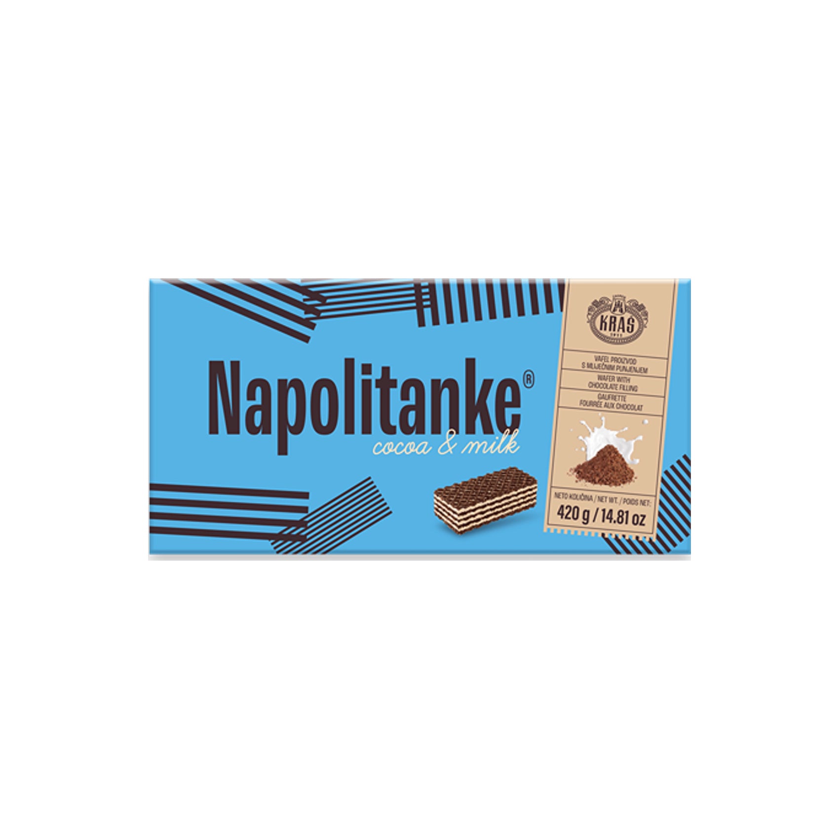 Kraš  Napolitanke Cocoa & Milk 420 g
