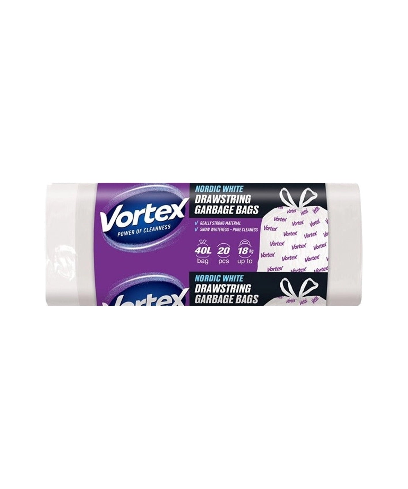 Vortex  Vrečke za Smeti S Trakom 40 L 20 vrečk