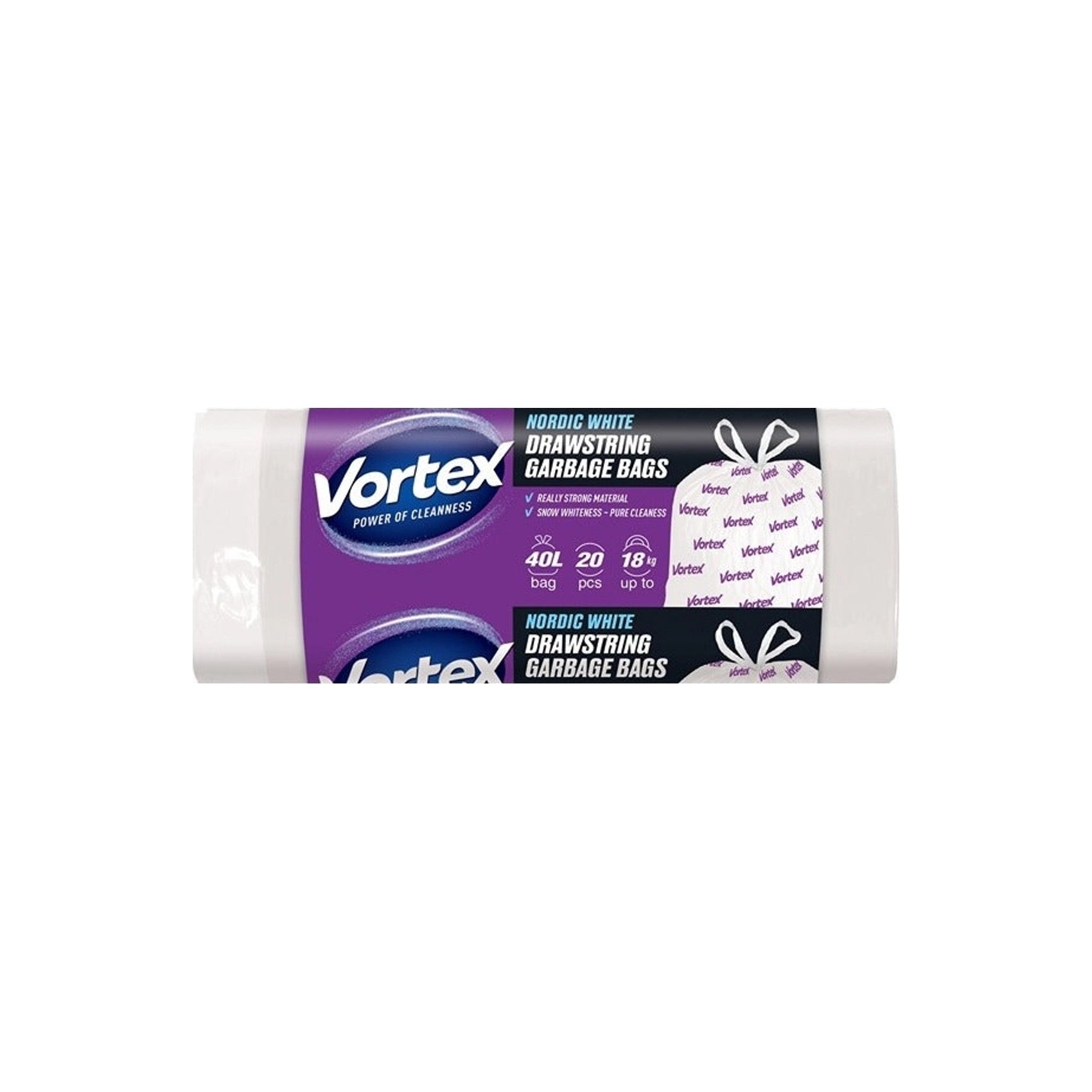 Vortex  Vrečke za Smeti S Trakom 40 L 20 vrečk