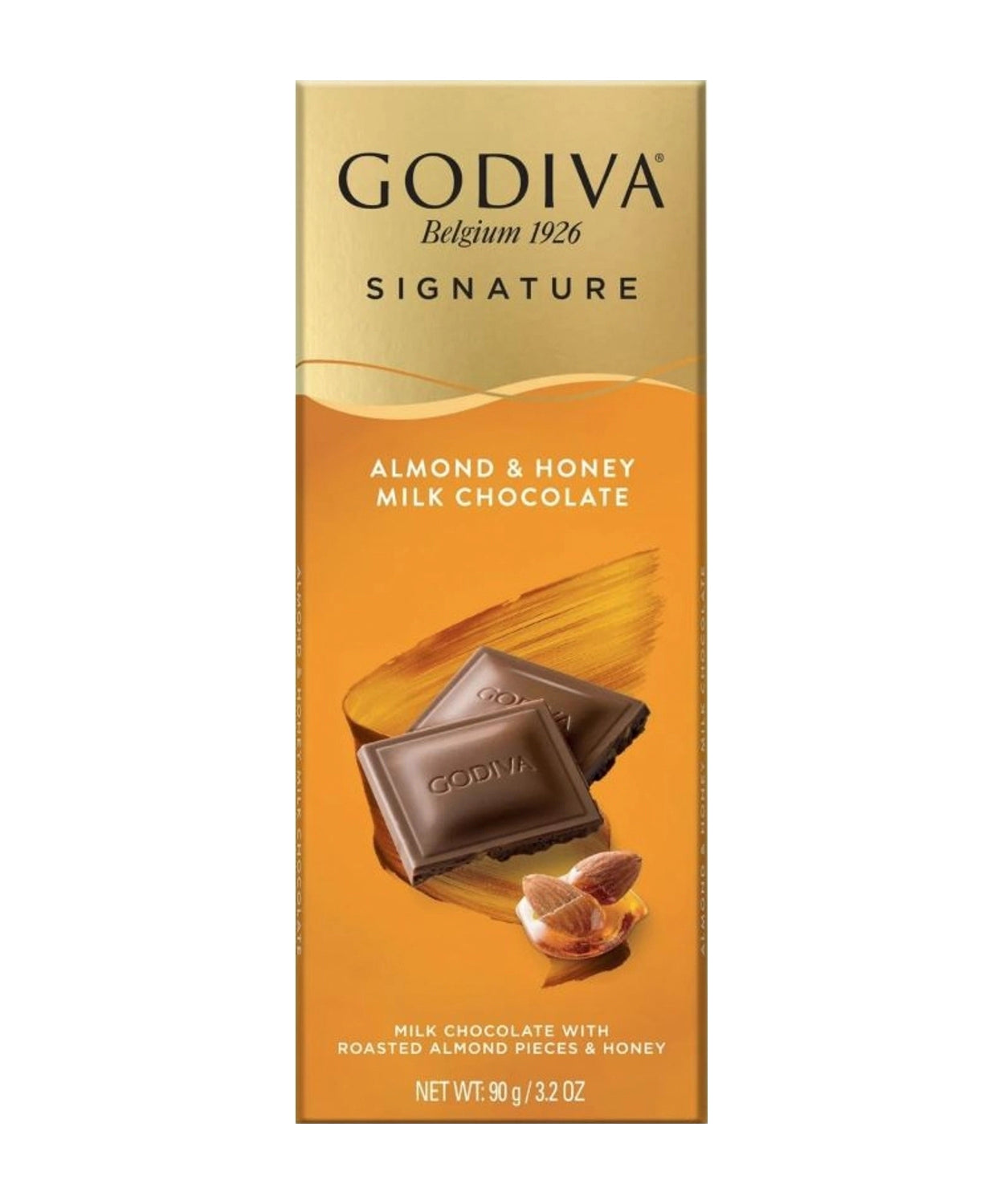 Godiva Tablet Dark Honey Almond / 90 g