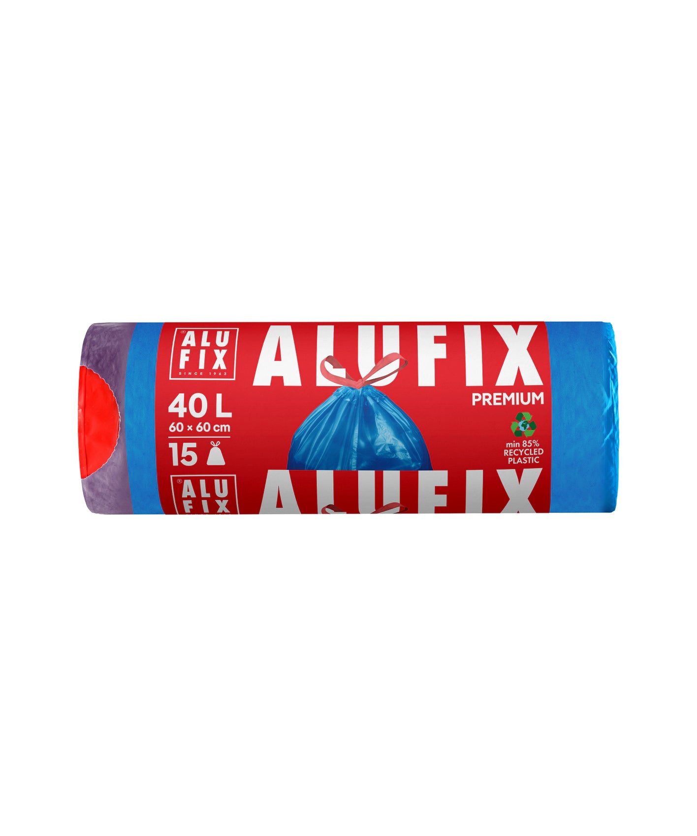 Alufix  Vrečke za Smeti s Trakom Modre 40 L 15 vrečk