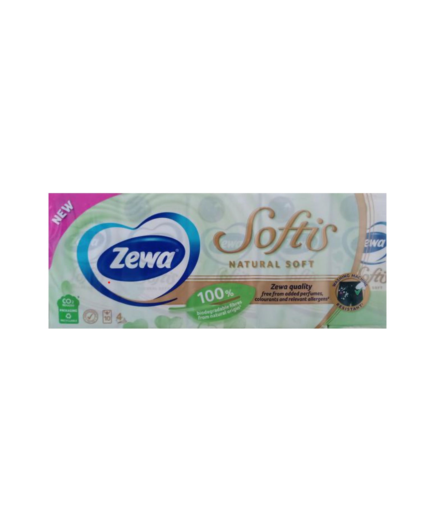 Zewa  Natural Soft Papirnati Robčki 10 zavojev