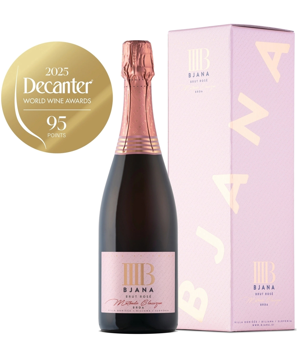 Bjana Brut Rosé / 0,75 L / V škatli