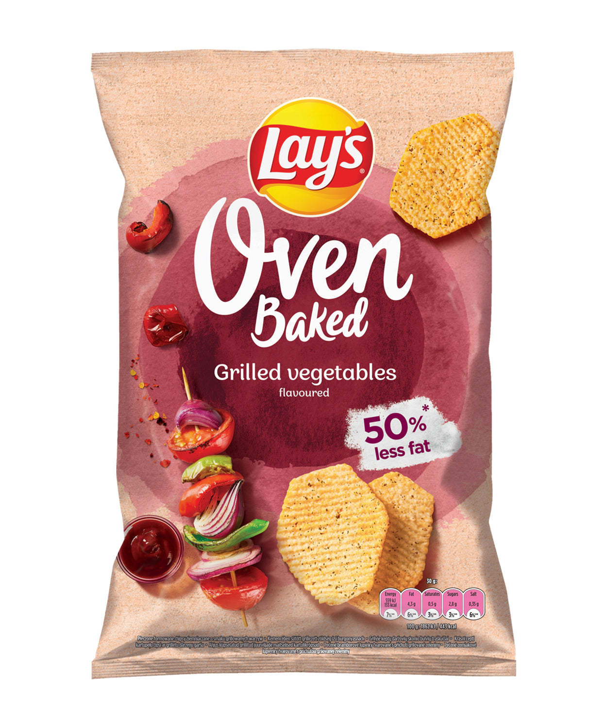 Lay's  Čips Oven z Okusom Zelenjave z Žara / 110 g