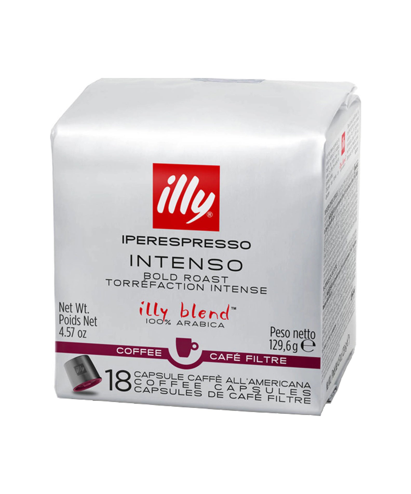 Illy Kava v kapsulah IE CUBE Americana / Intenso