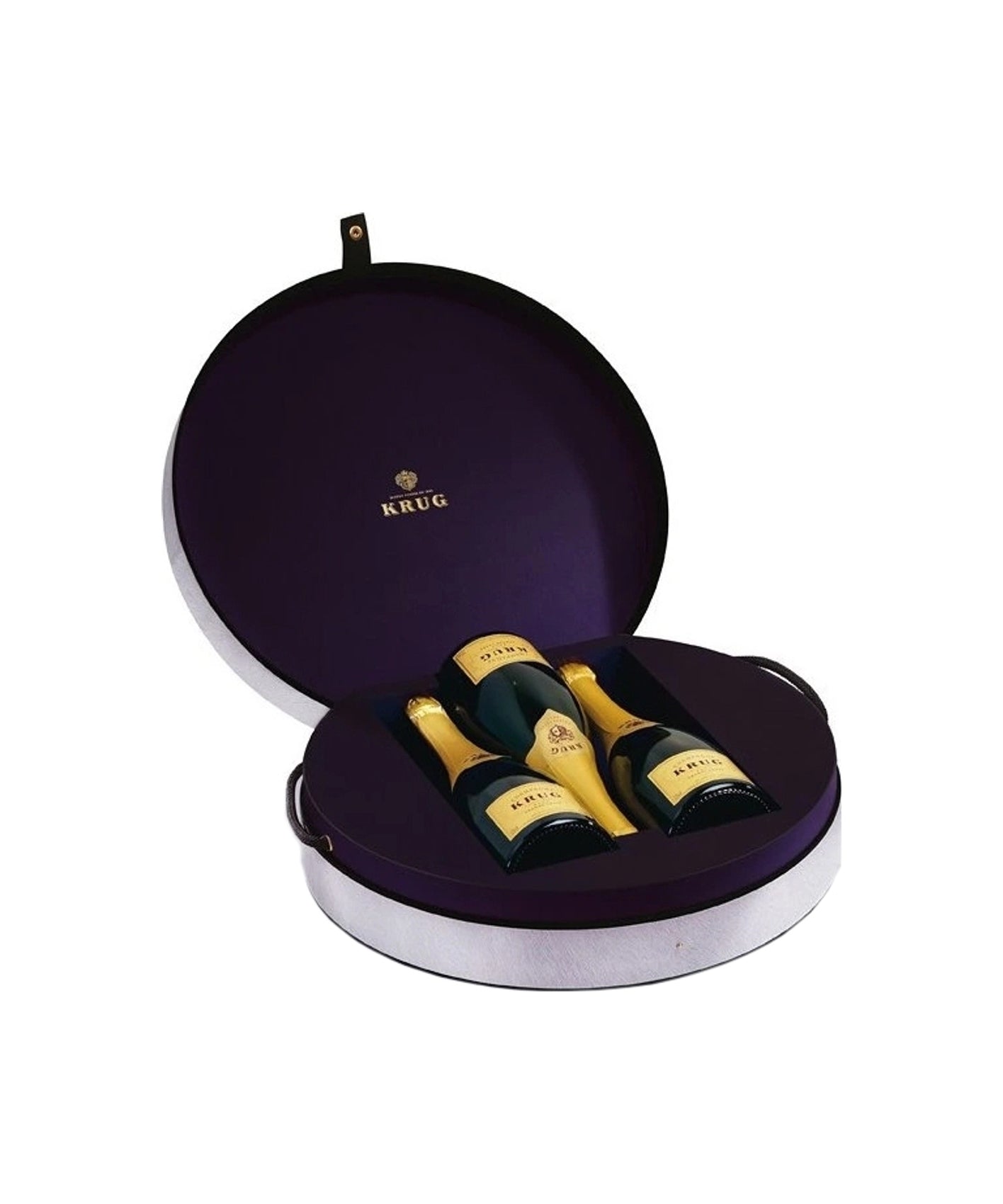 Krug Hat Box pakiranje za 3 steklenice