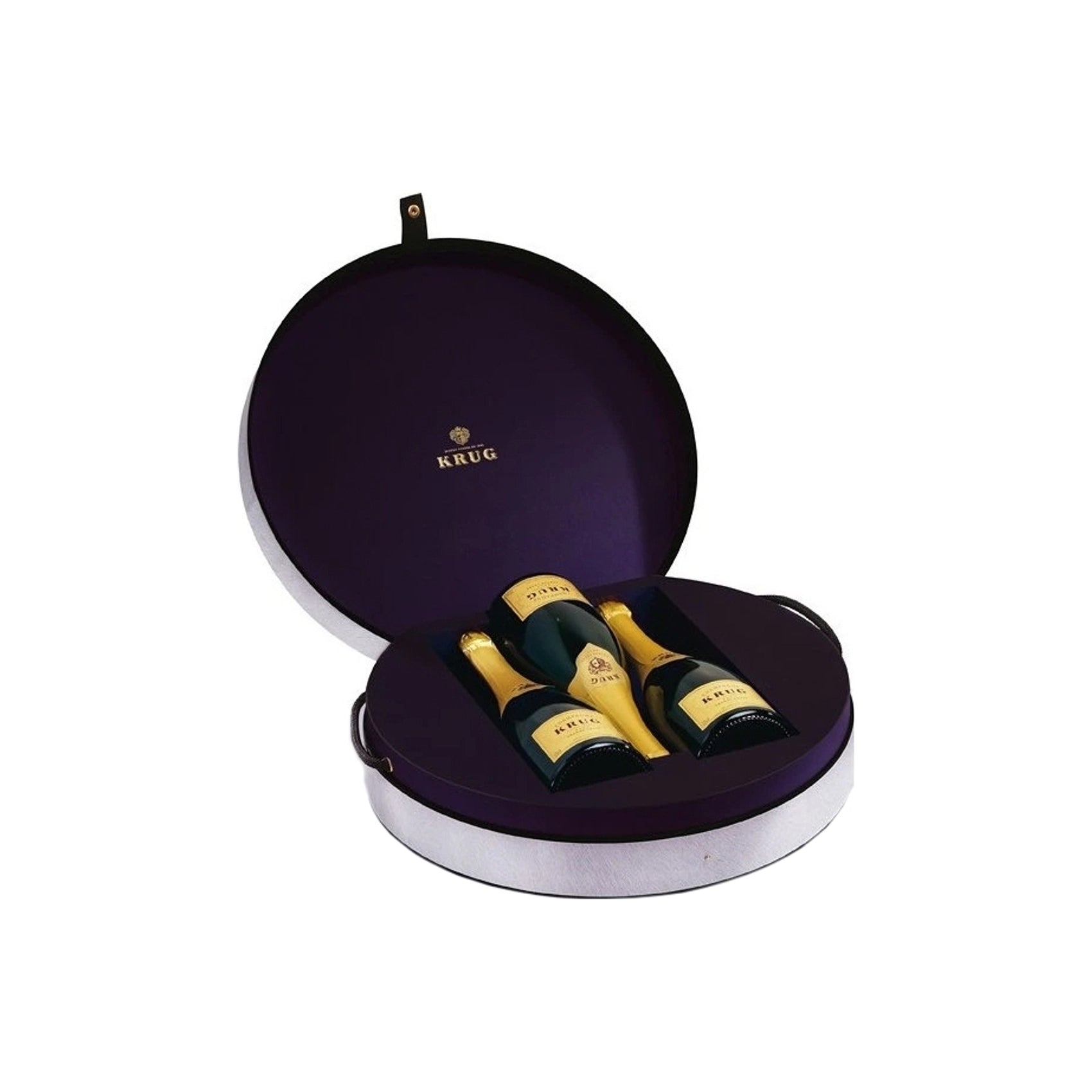 Krug Hat Box pakiranje za 3 steklenice