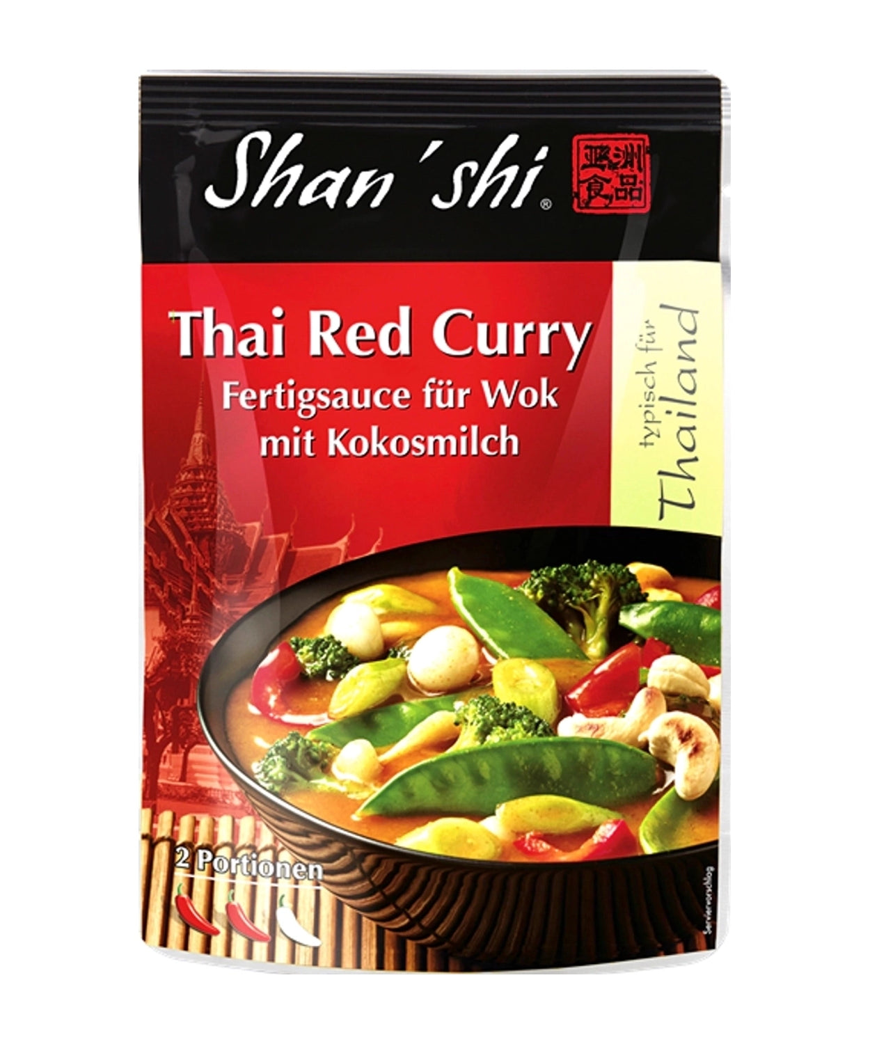 Shan Shi  Omaka Tajska-Rdeči Curry Pouch / 120 g