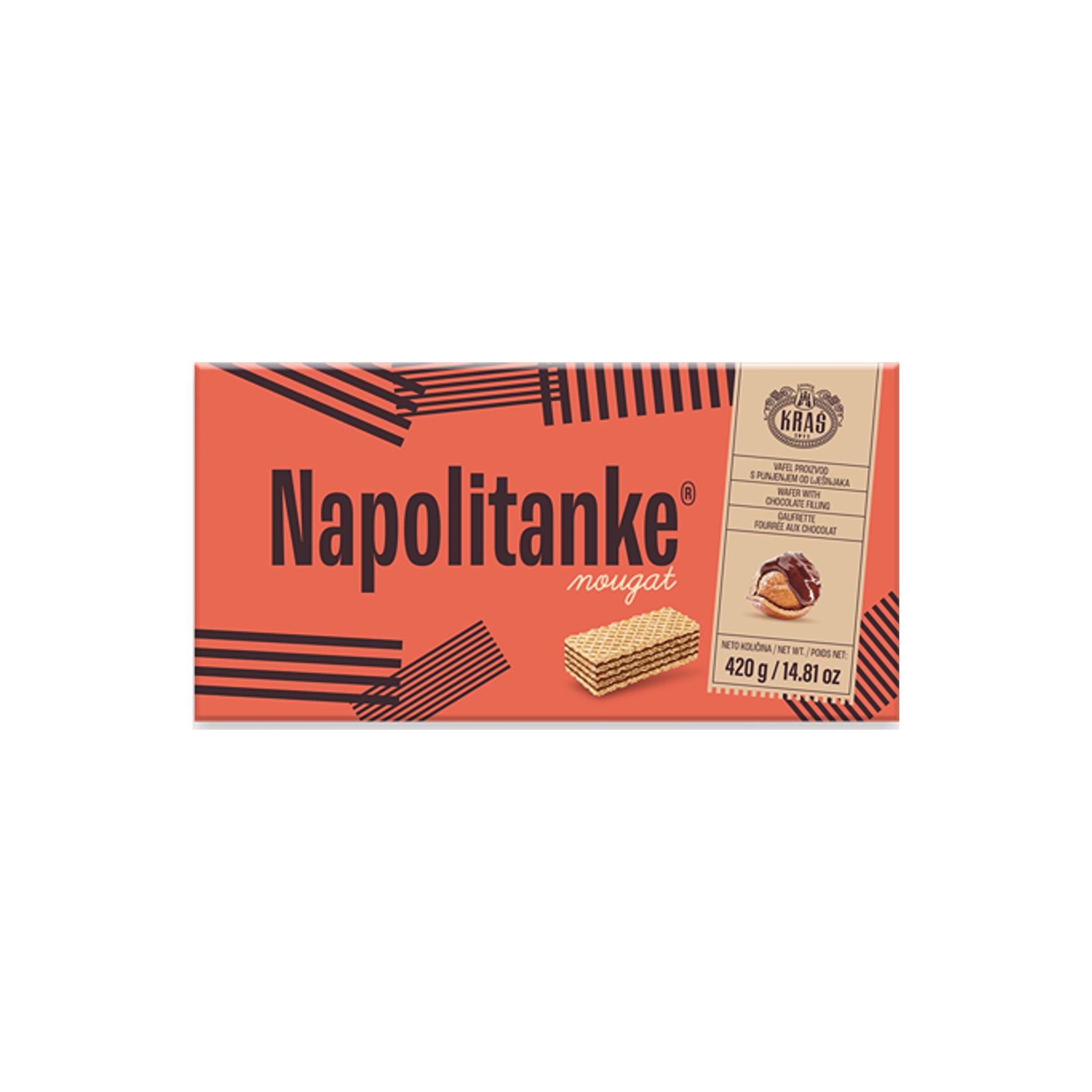 Kraš  Napolitanke Nougat 420 g